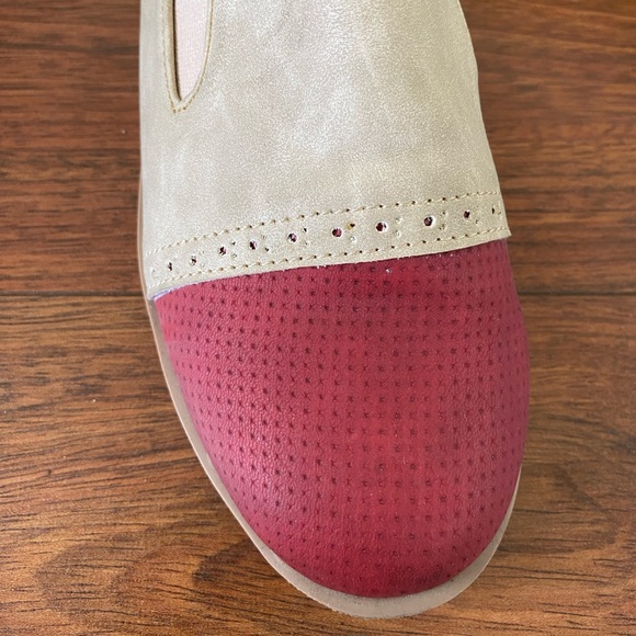 Vintage Classical Leather Oxford Inspired Flat Slip On Shoes Size 39 - Picture 7 of 12